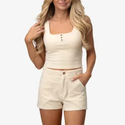 All Day Corduroy Crop Tank Top
