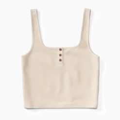All Day Corduroy Crop Tank Top