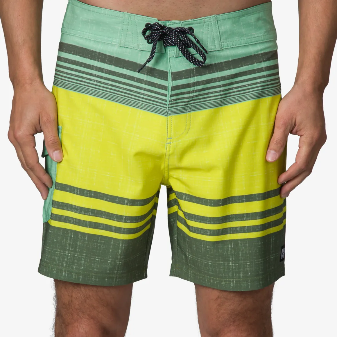 Casey Stripe Boardshort 17"