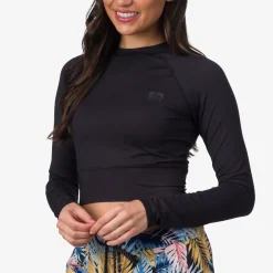 Crest Crop Long Sleeve Surf Shirt