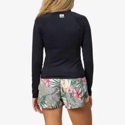 Crest Zip Up Long Sleeve Surf Shirt UPF 40